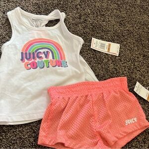 Juicy Couture White and Pink Toddler Set
